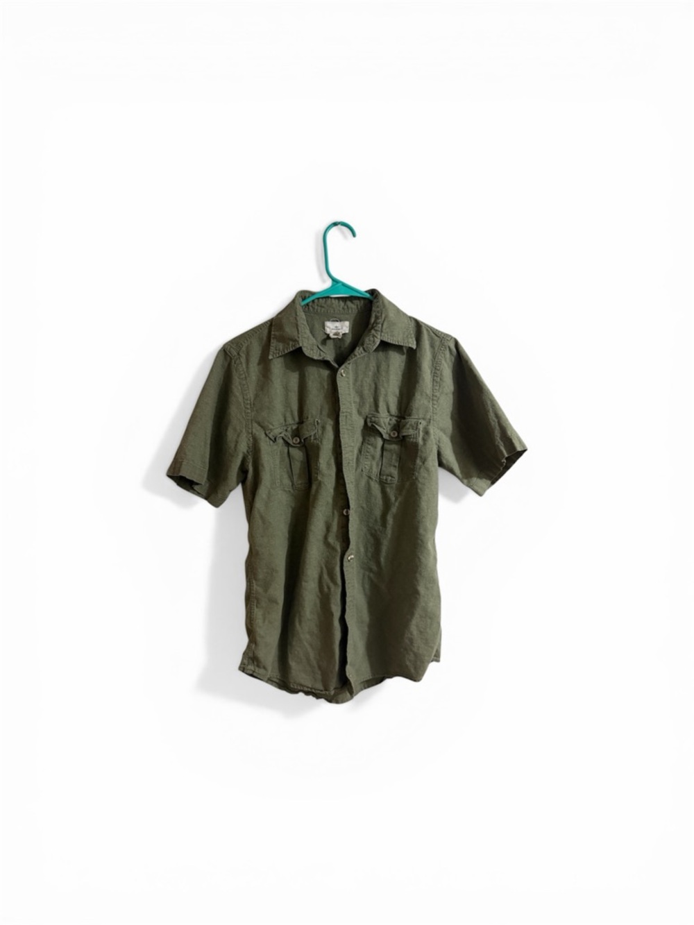 Dockers Short-Sleeve Button-Down Shirt - Olive